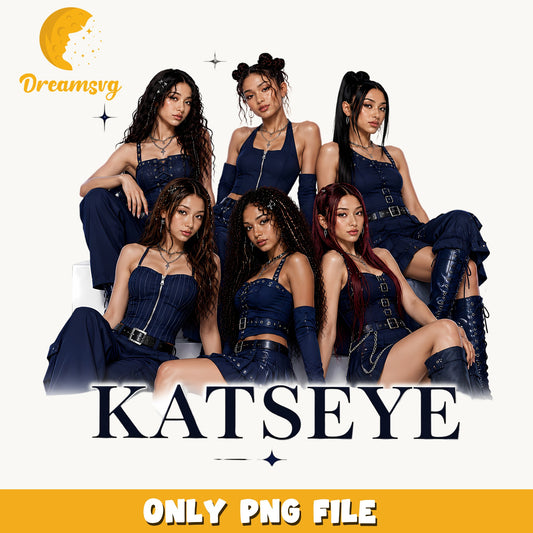 Katseye Kpop Girl Group PNG, Katseye Members PNG, Fan Art PNG