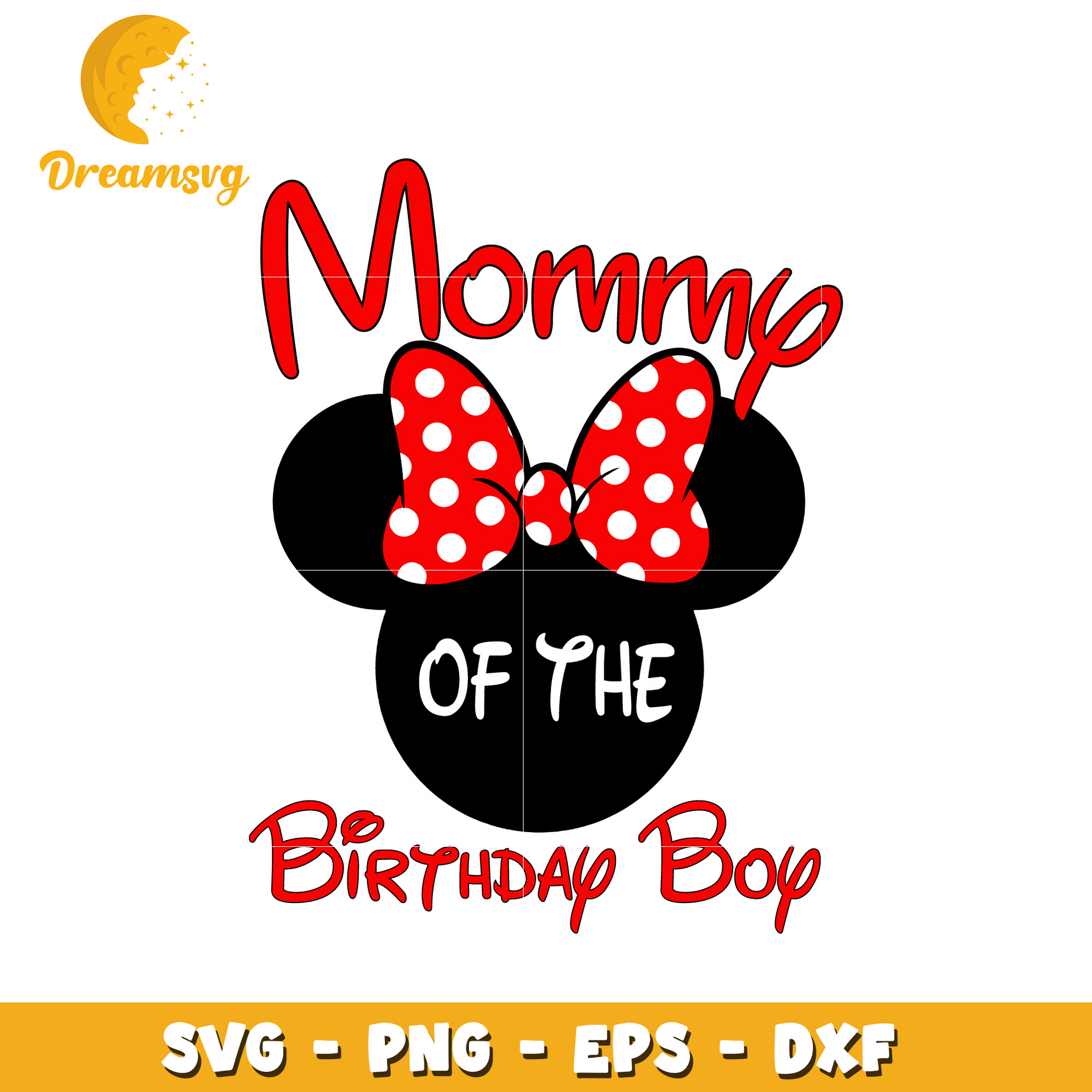 Minnie mouse mommy of the birthday boy svg