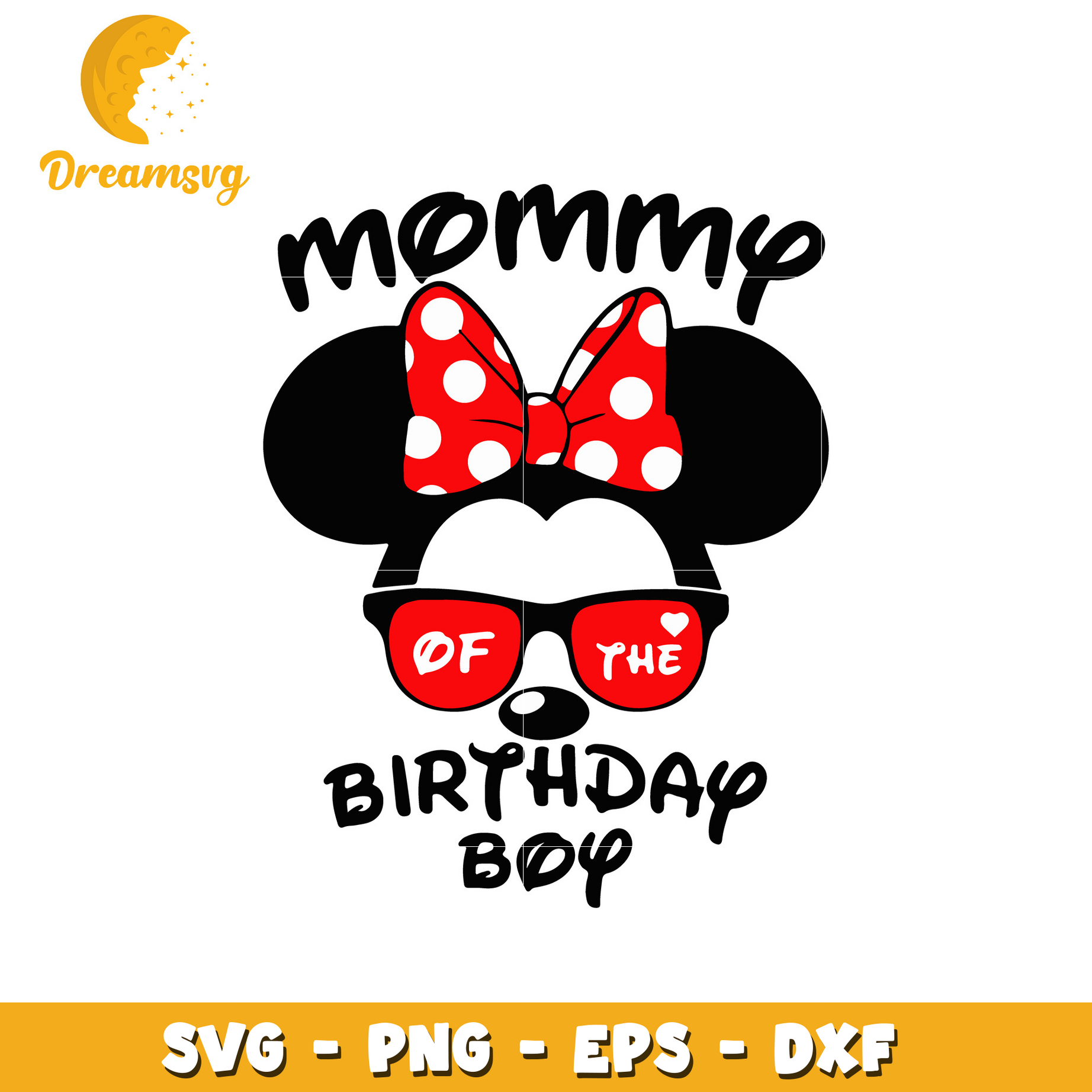 Minnie disney mommy of the birthday boy svg