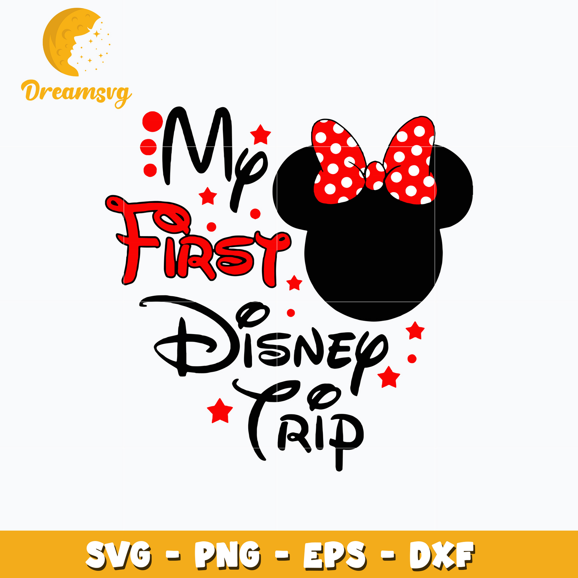 My first birthday trip disney minnie svg