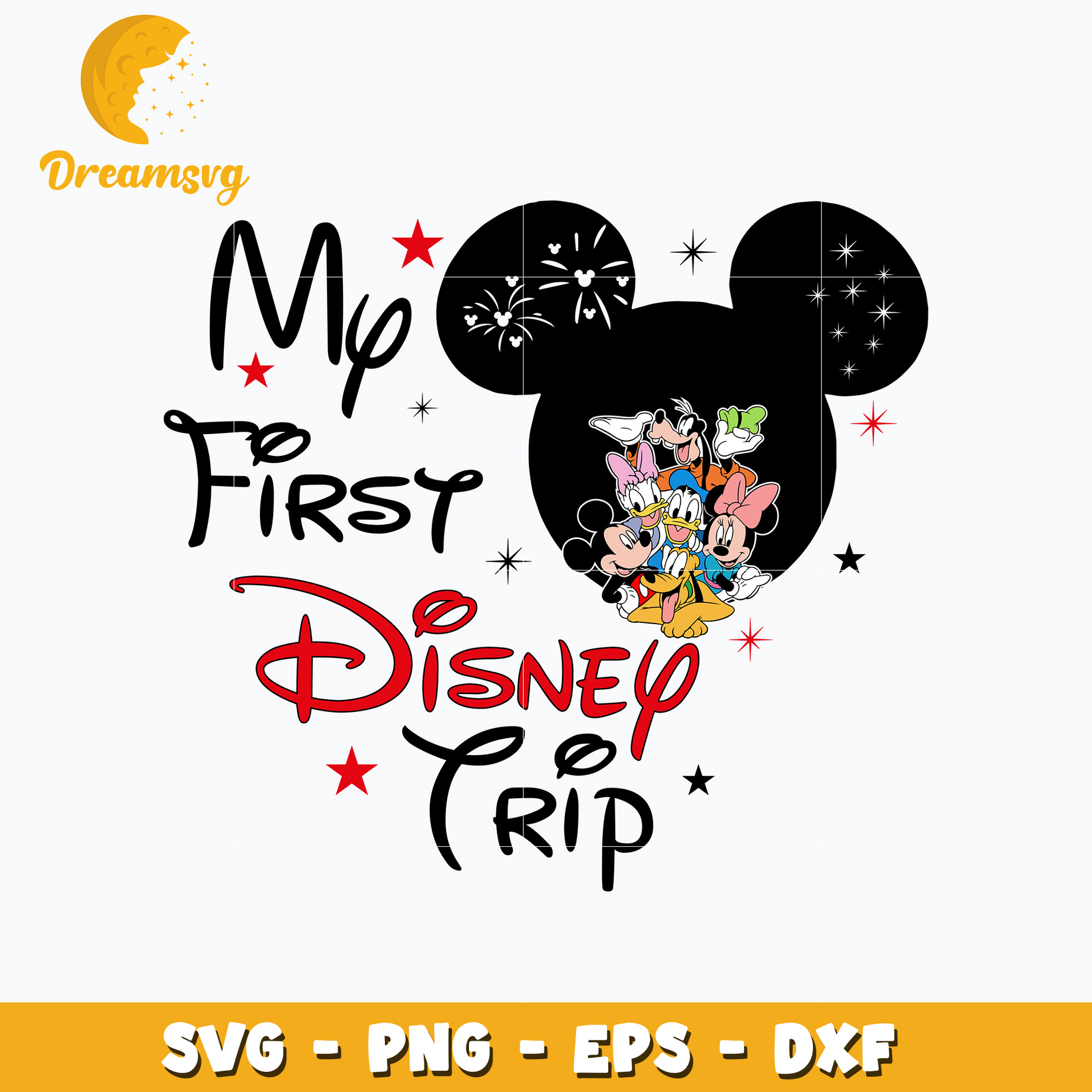 Mickey friends my first disney trip svg