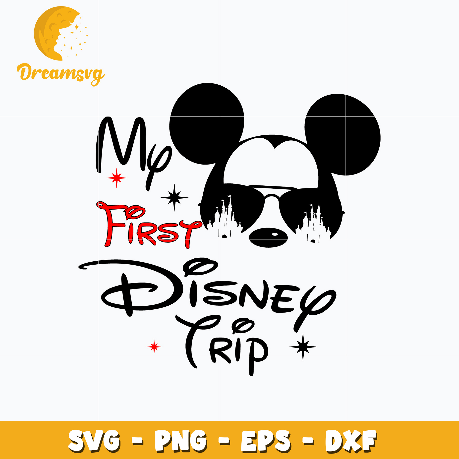 My first birthday trip disney mickey svg