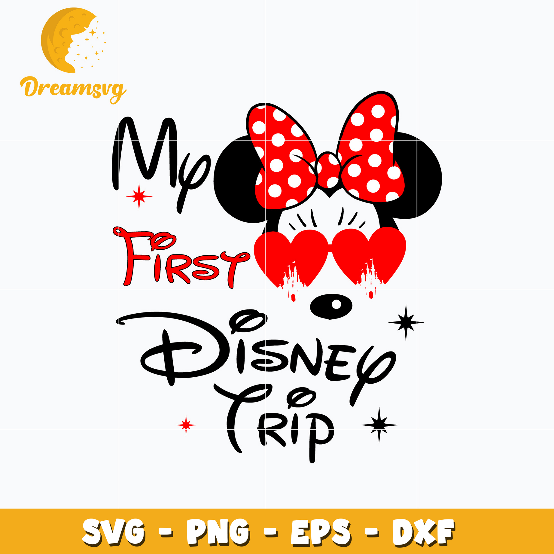 My first birthday trip minnie svg