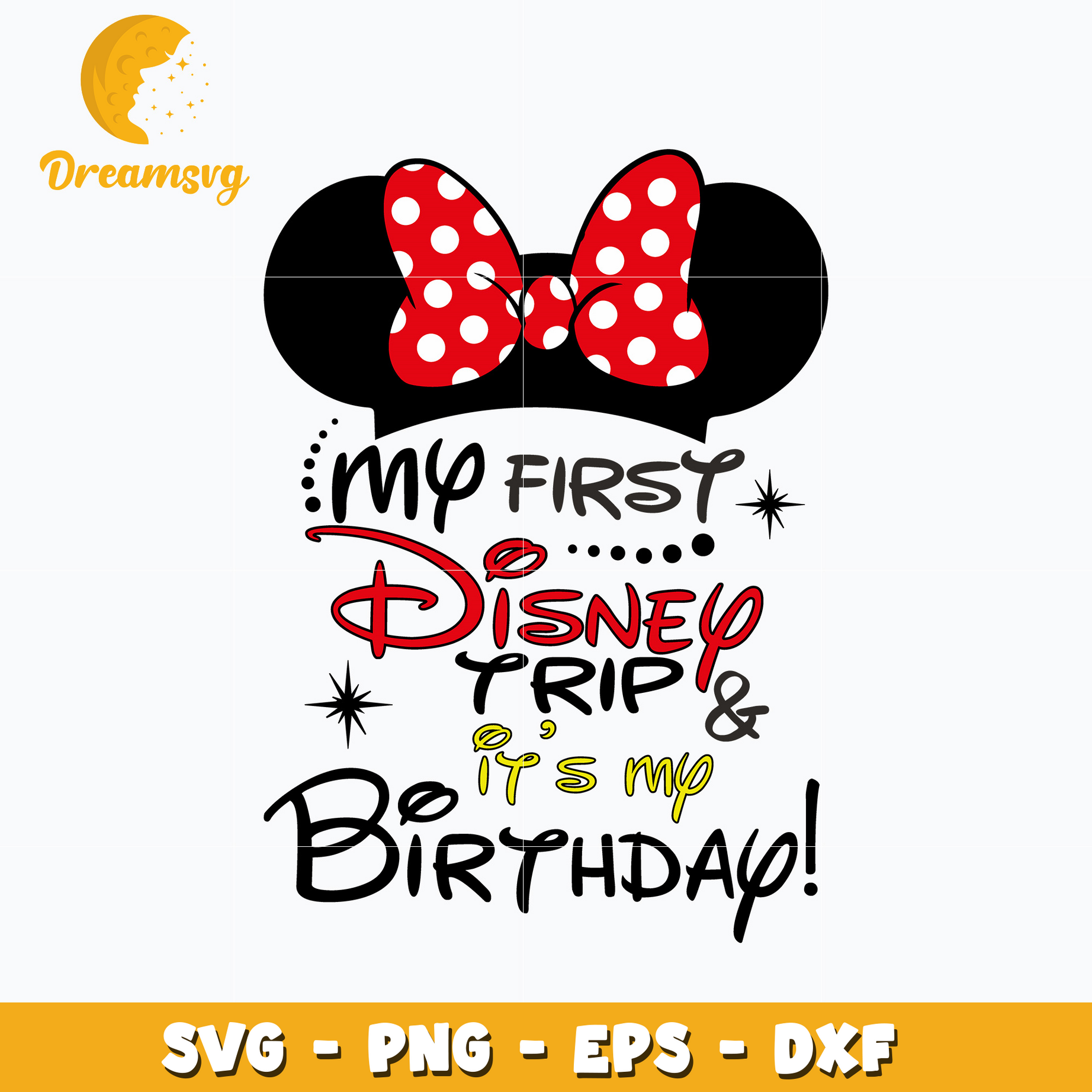 Minnie my first birthday trip disney svg