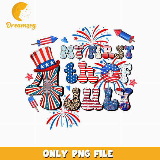 My first 4th of July Png