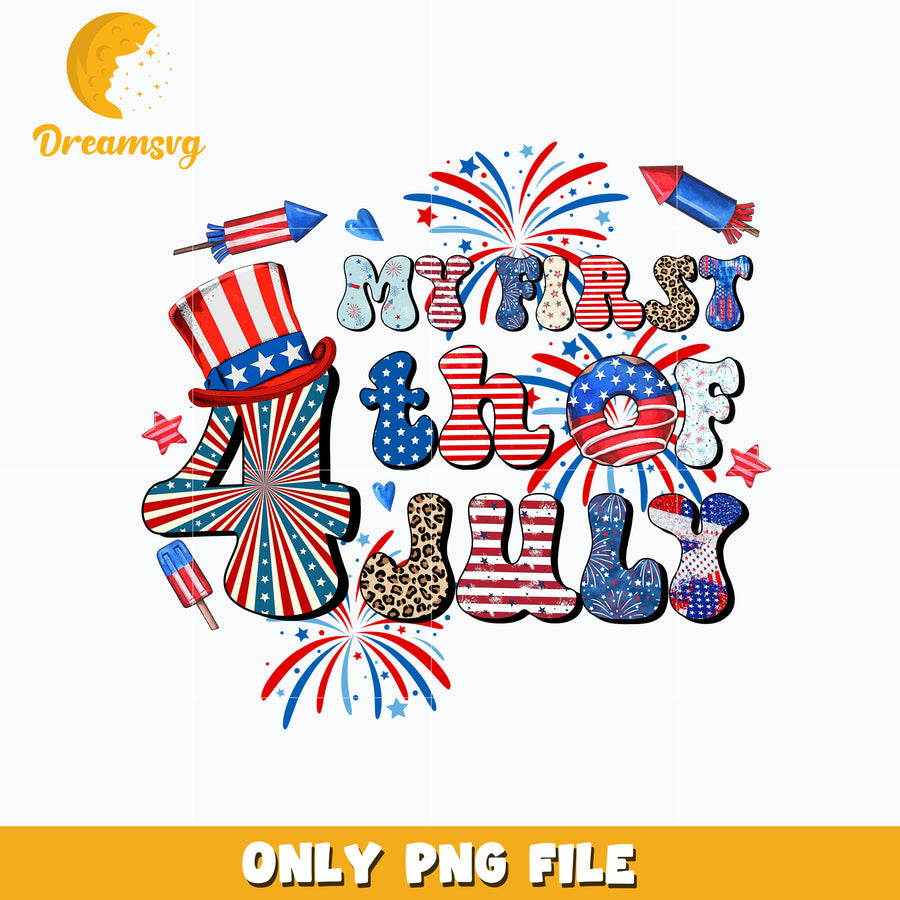 My first 4th of July Png