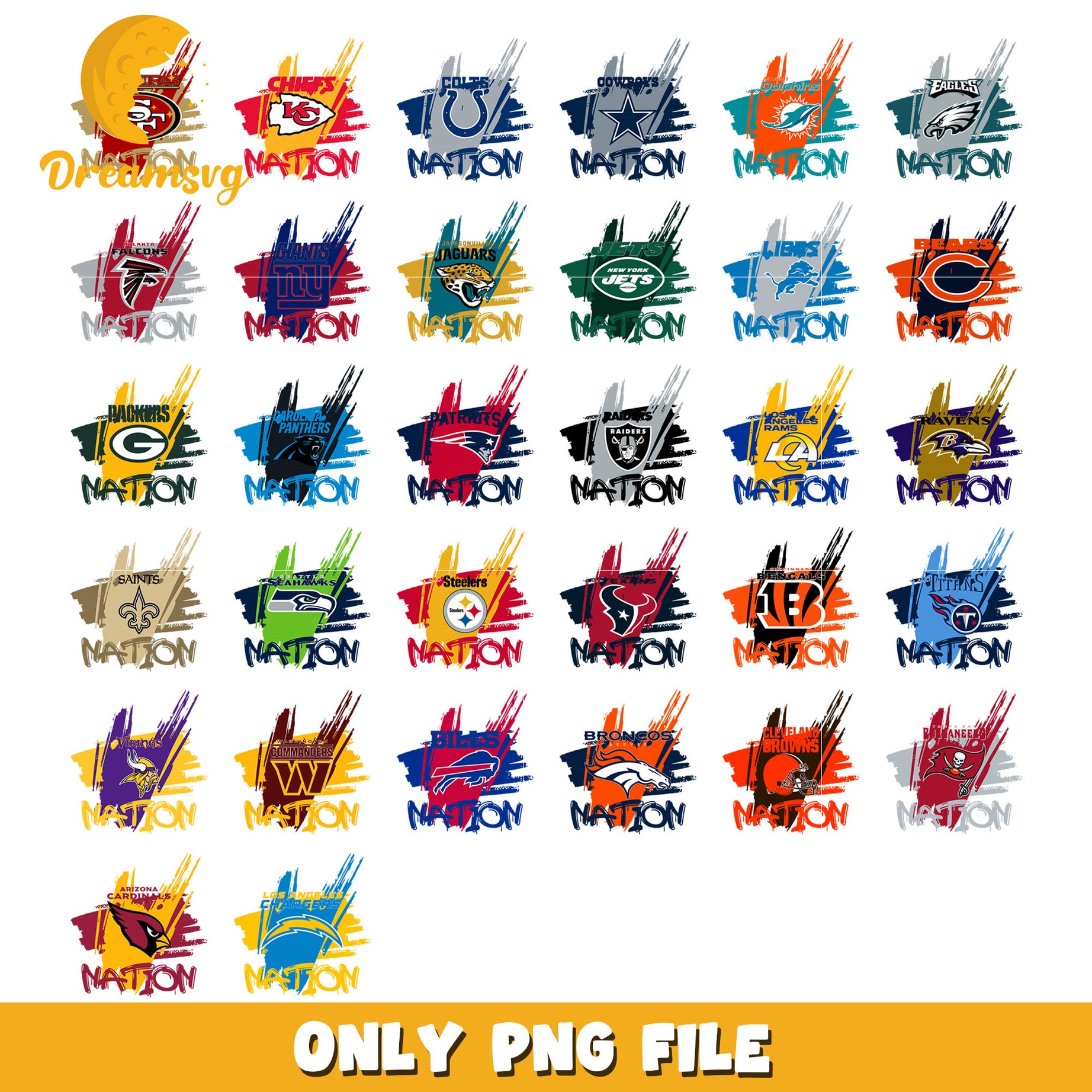 Nfl logo nation bundle png, nfl teams logo png, nfl png