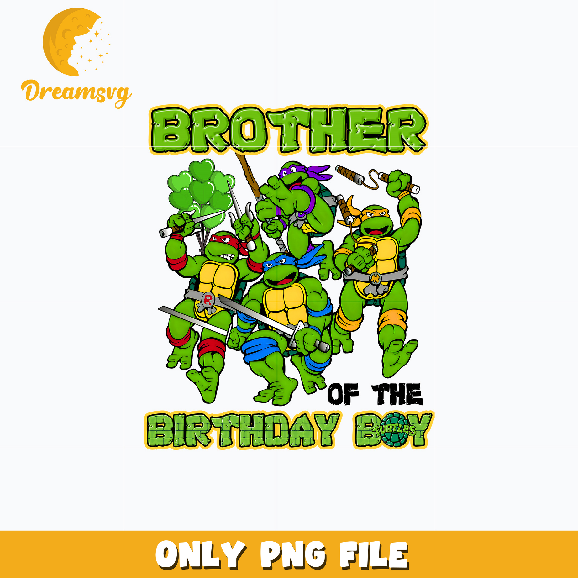 Ninja Turtles brother of the birthday boy png