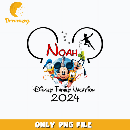 Noah disney family vacation 2024 png