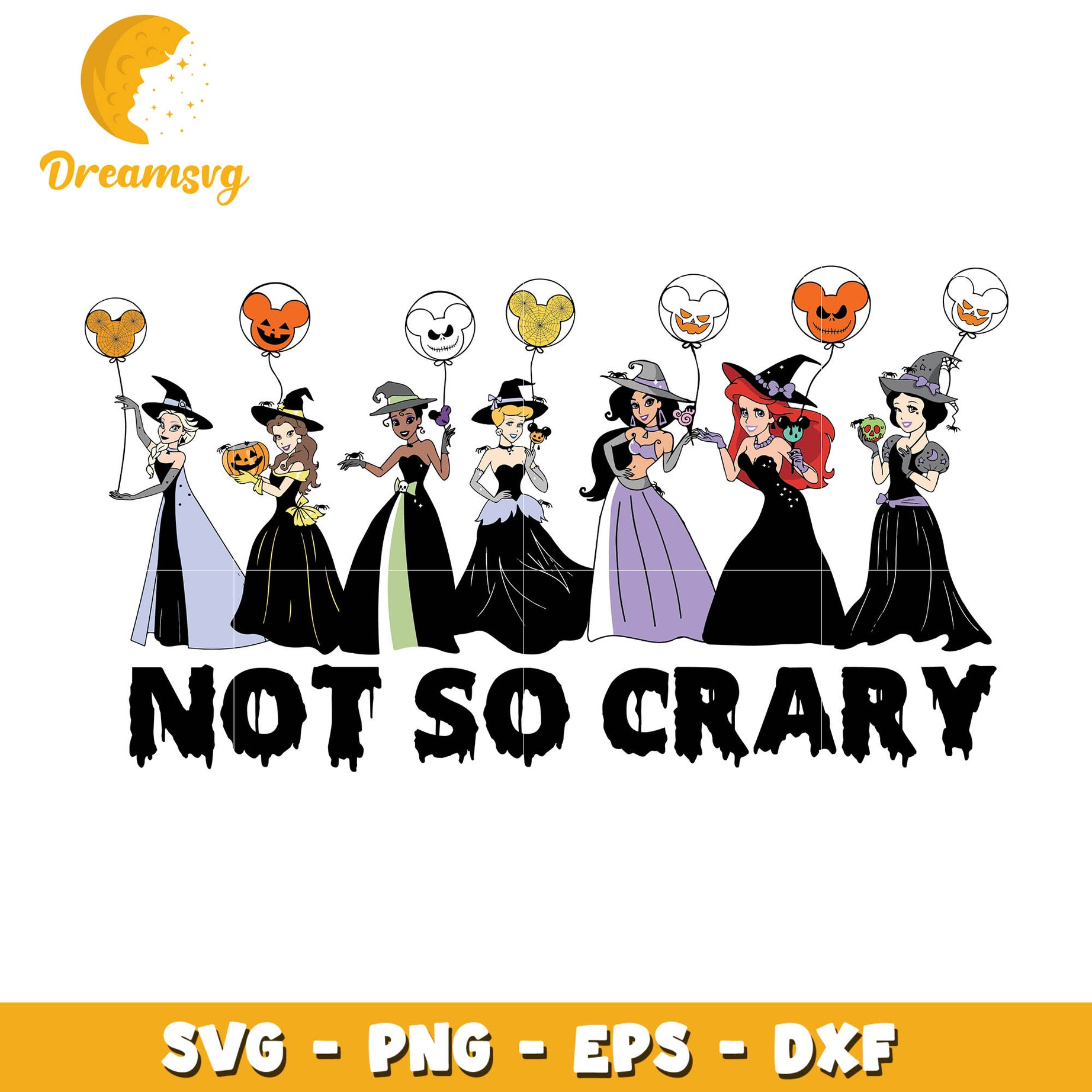 Disney princess Not so scary svg