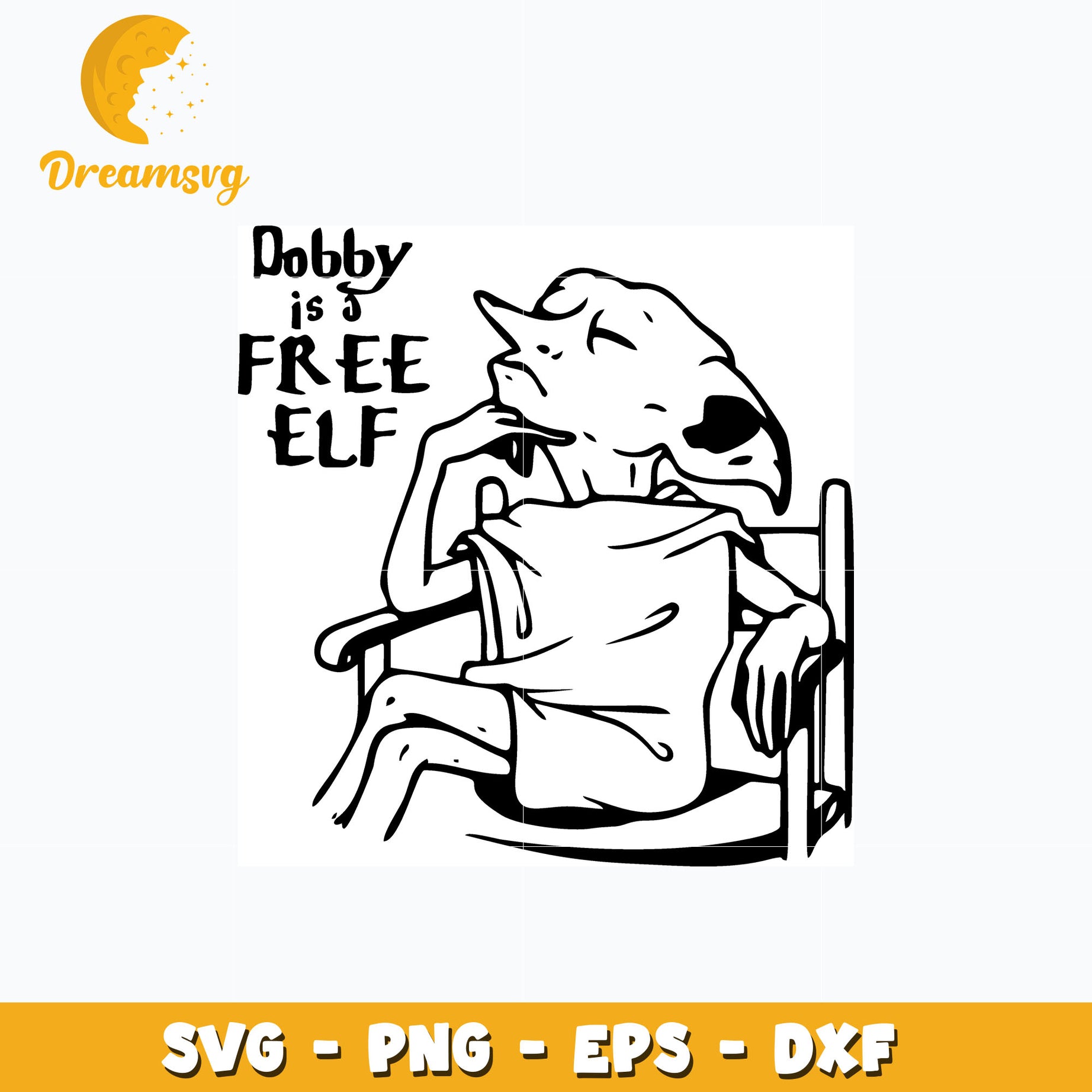 Dobby is free elf svg, anime svg, Harry Potter svg