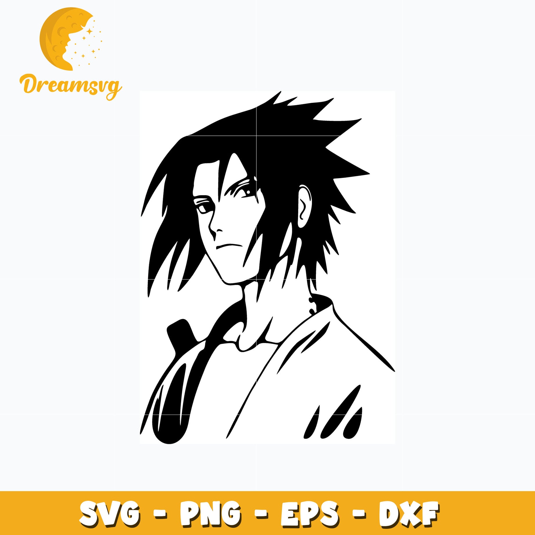 Uchiha Sasuke shippuden svg, anime svg, Naruto svg