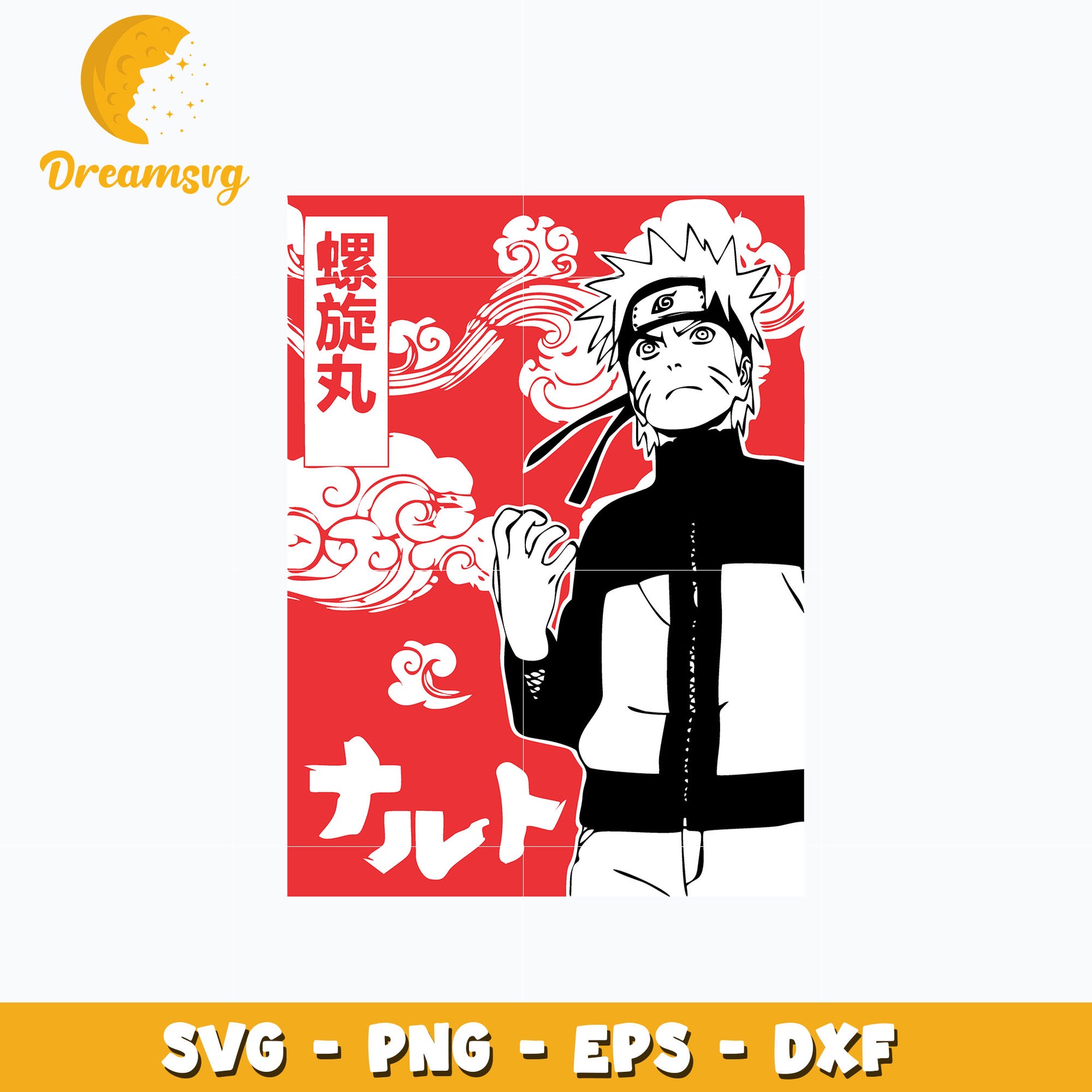 Naruto shippuden design svg, anime svg, Naruto svg