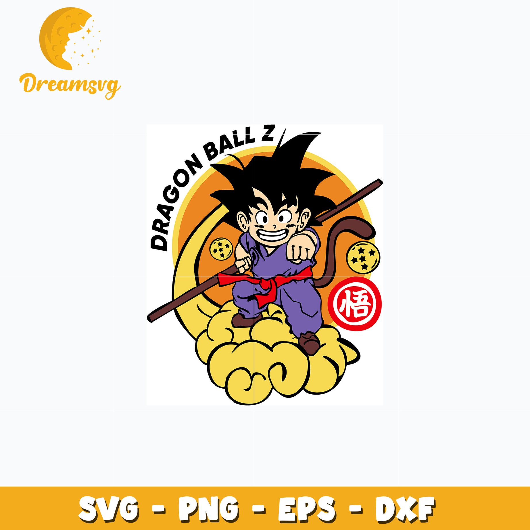 Goku kid dragonballz svg, anime svg, Dragonball svg