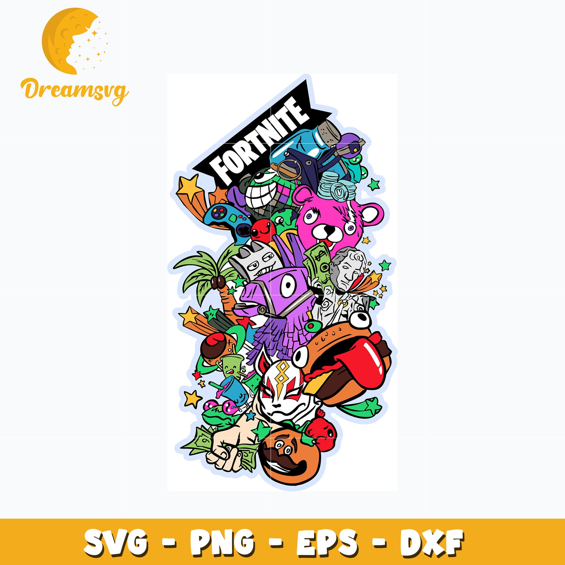 Fortnite wonderful design svg, anime svg, Fortnite svg