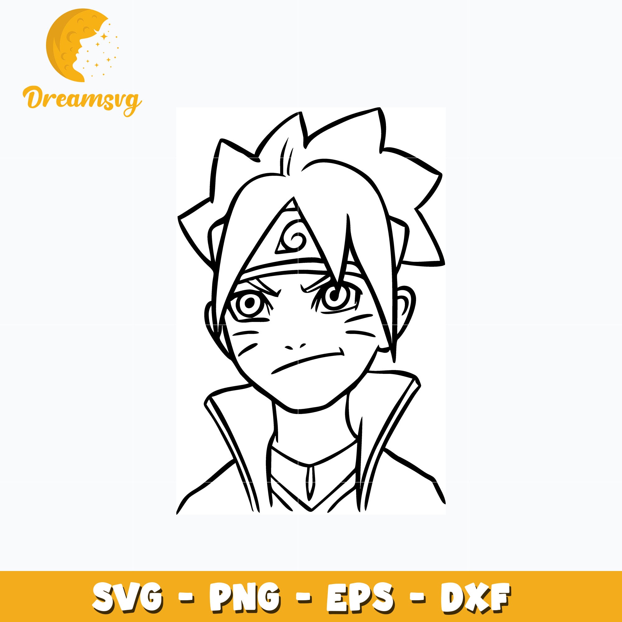 Uzumaki Boruto design svg, anime svg, Naruto svg – DreamSVG Store