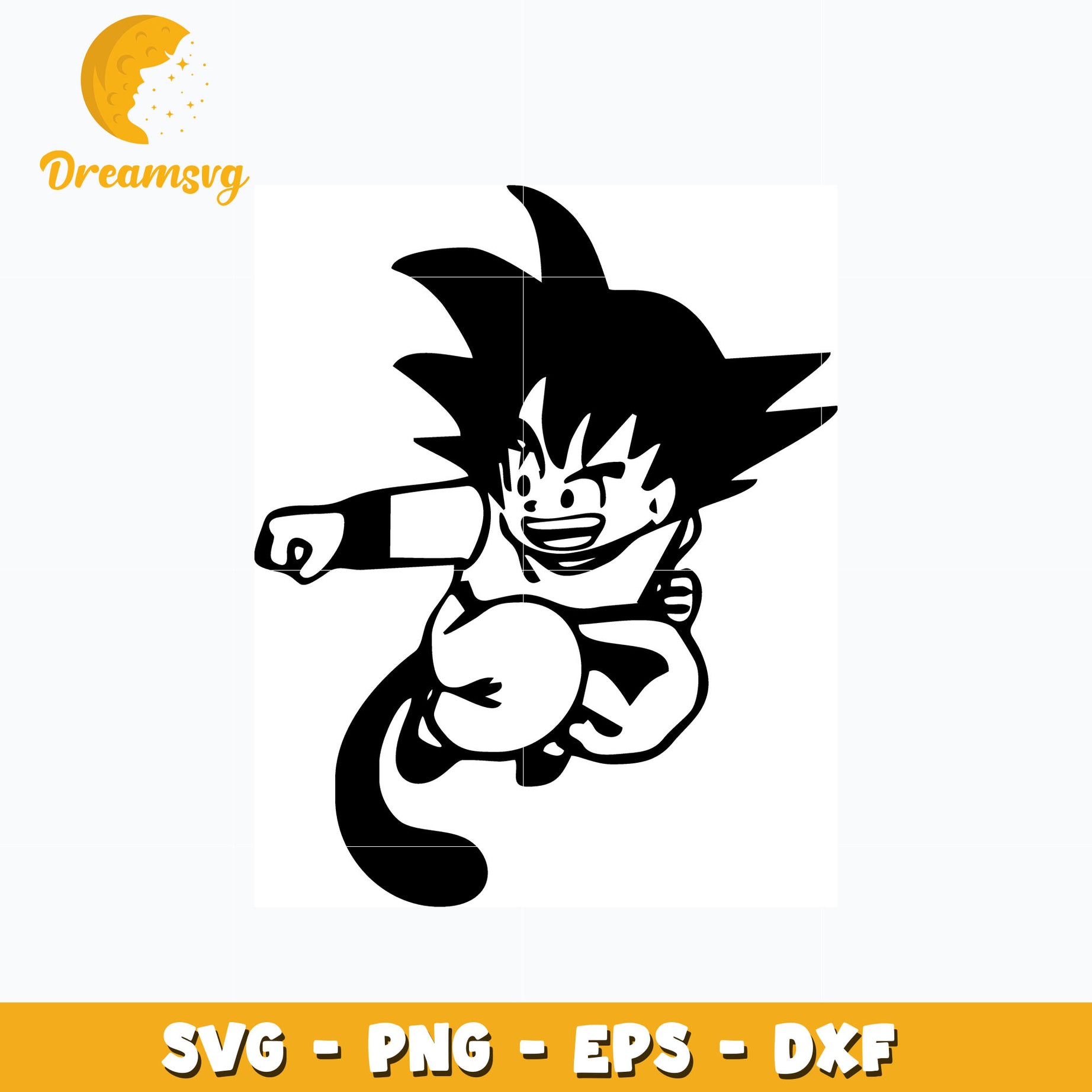 Son Goku kid Dragonball svg, anime svg, Dragonball svg