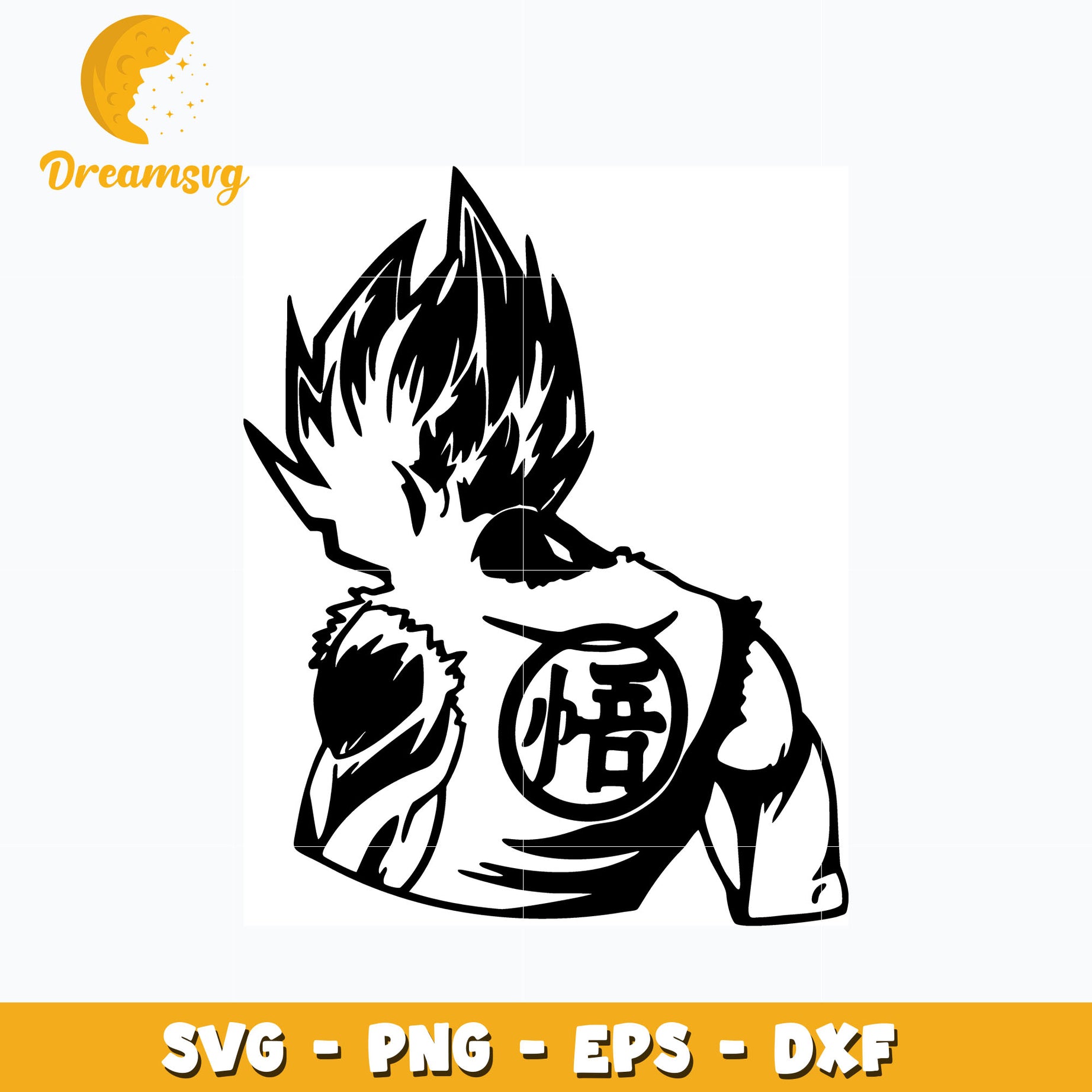 Son Goku Dragonball design svg, anime svg, Dragonball svg