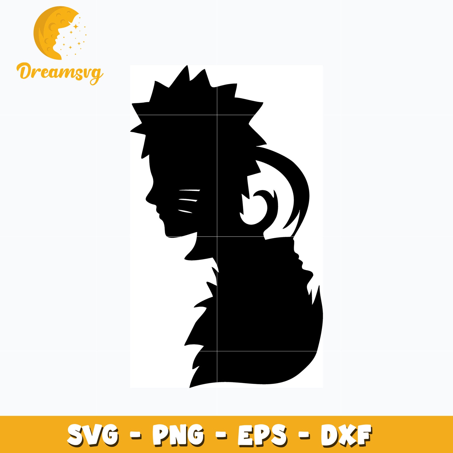 Uzumaki Naruto Shadow svg, anime svg, Naruto svg