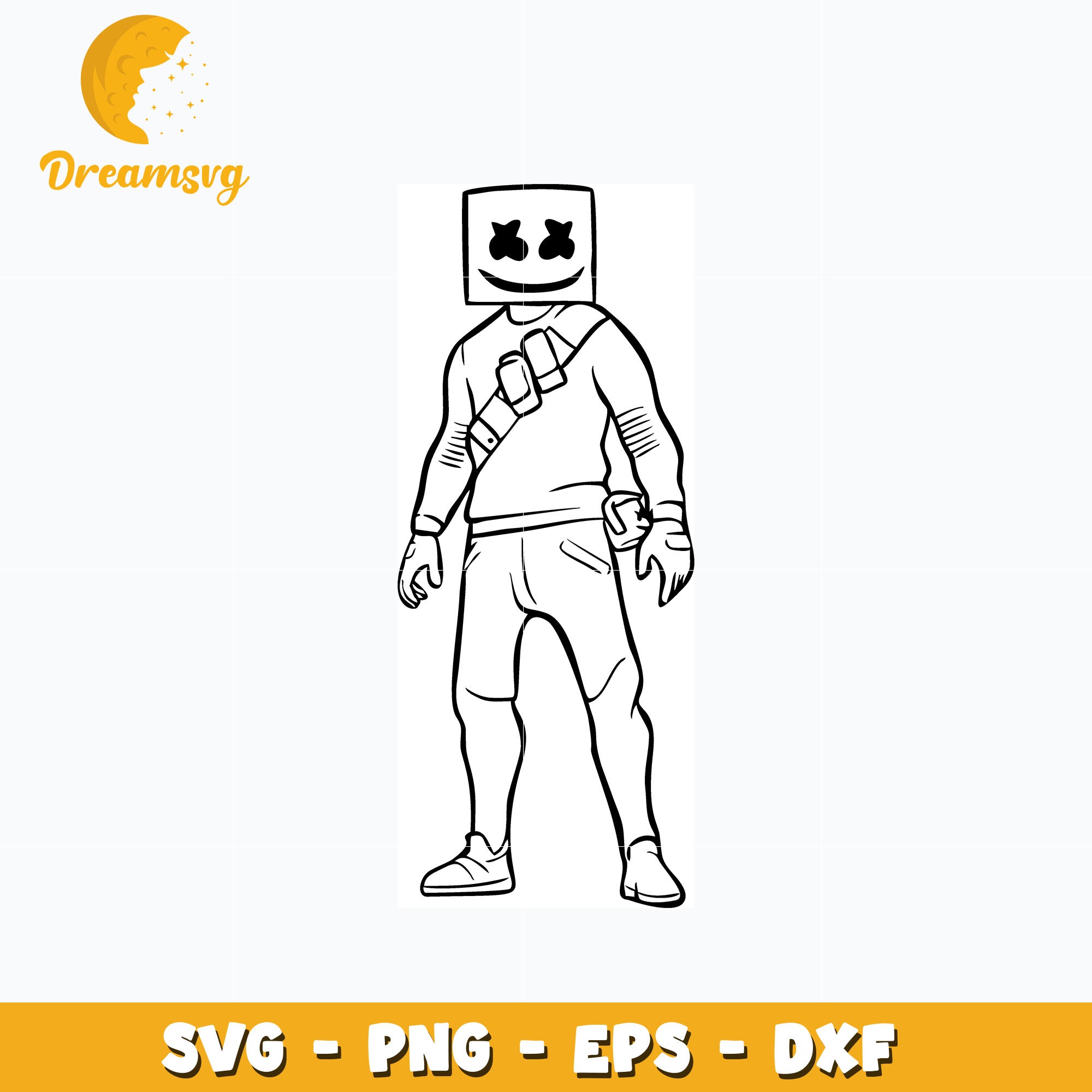 Marshmello fortnite svg, anime svg, Fortnite svg