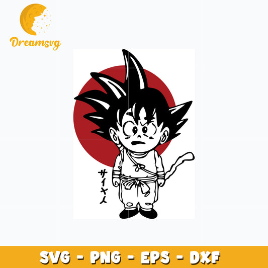Goku child dragonball svg, anime svg, Dragonball svg