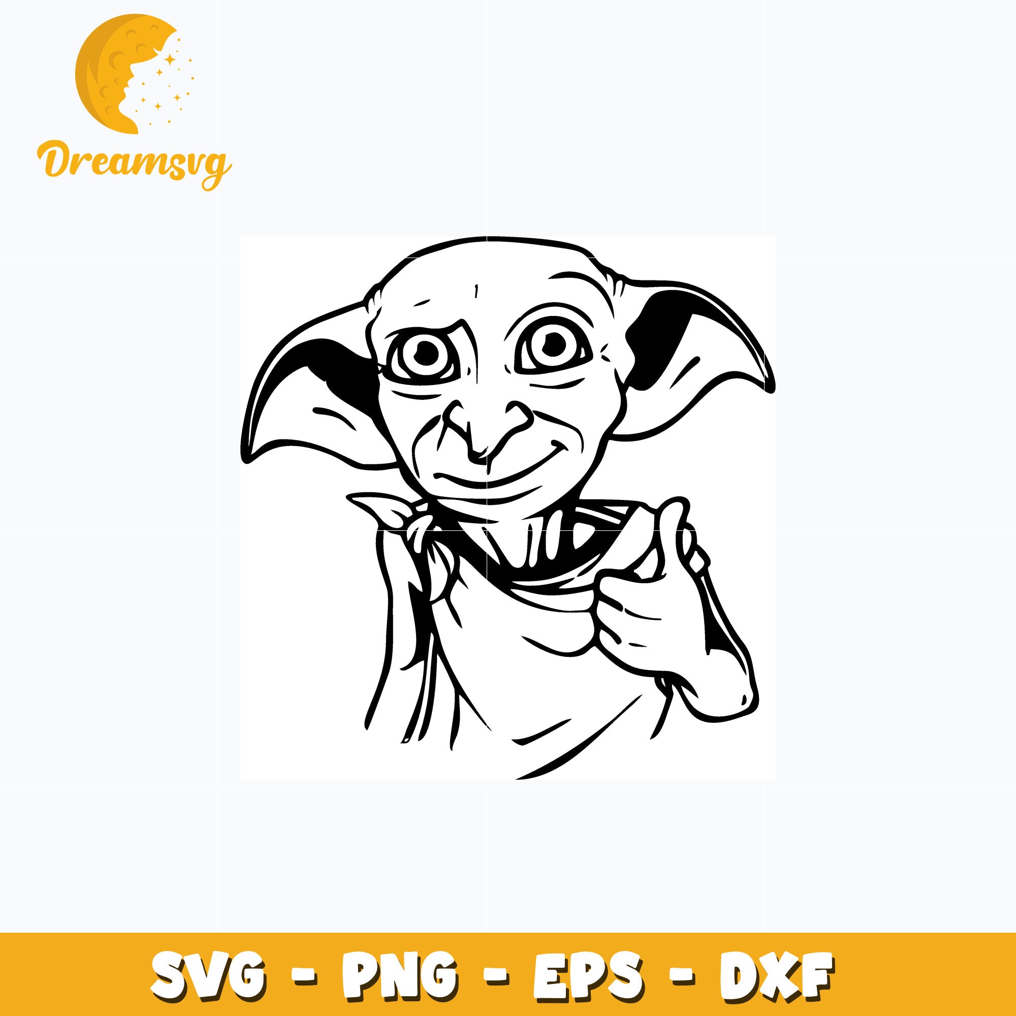 Dobby draw svg, anime svg, Harry Potter svg DreamSVG Store