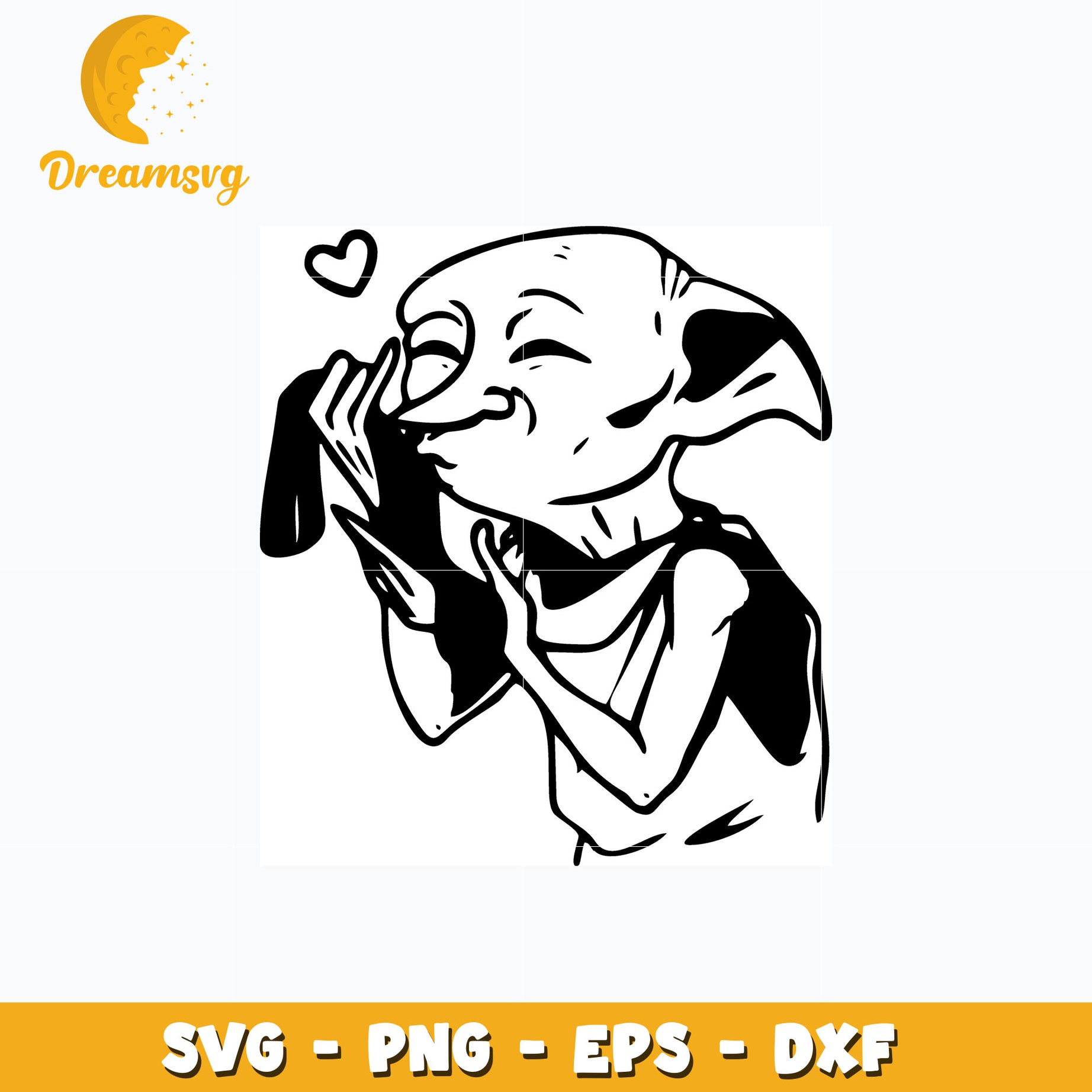 Dobby love svg, anime svg, Harry Potter svg