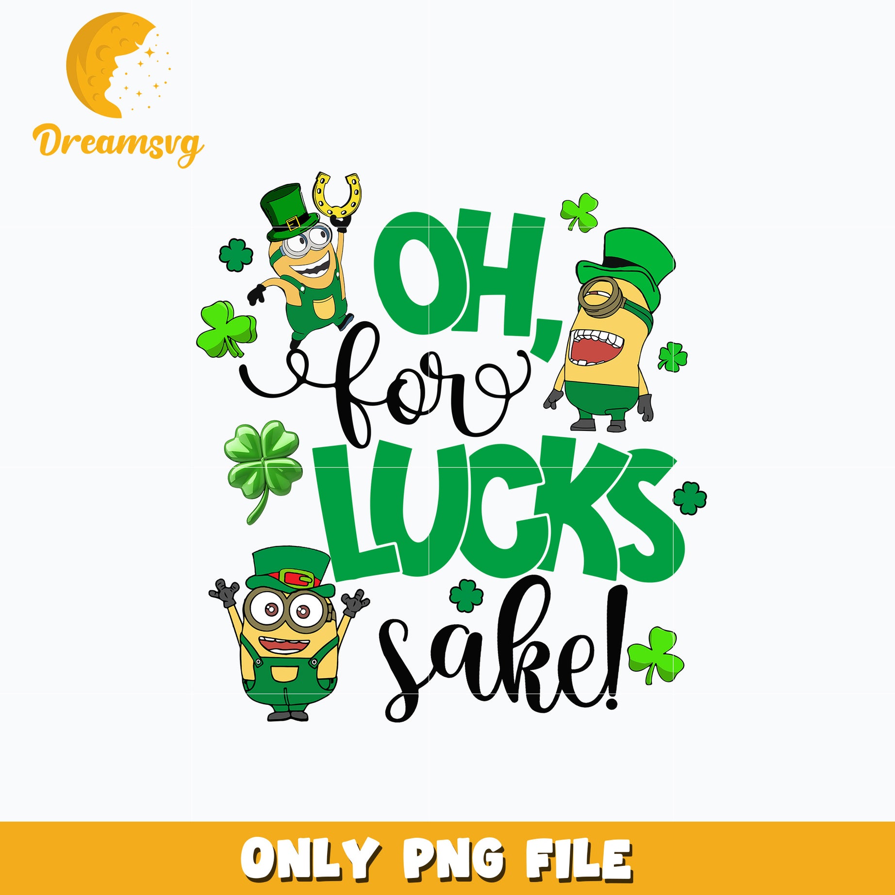 Minions lucks sake patrick's day Png