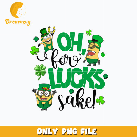 Minions lucks sake patrick's day Png