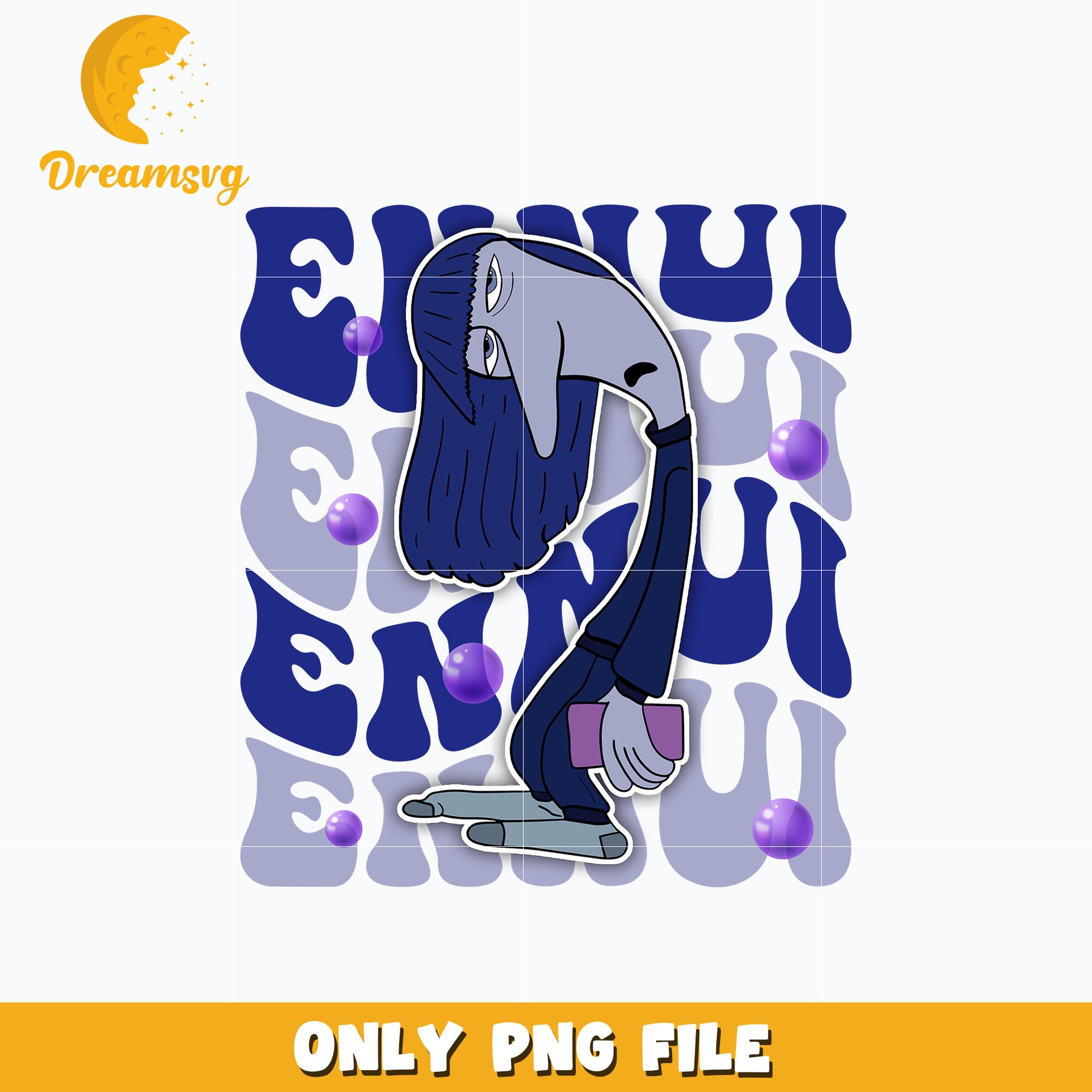 Sadness name design png, cartoon png