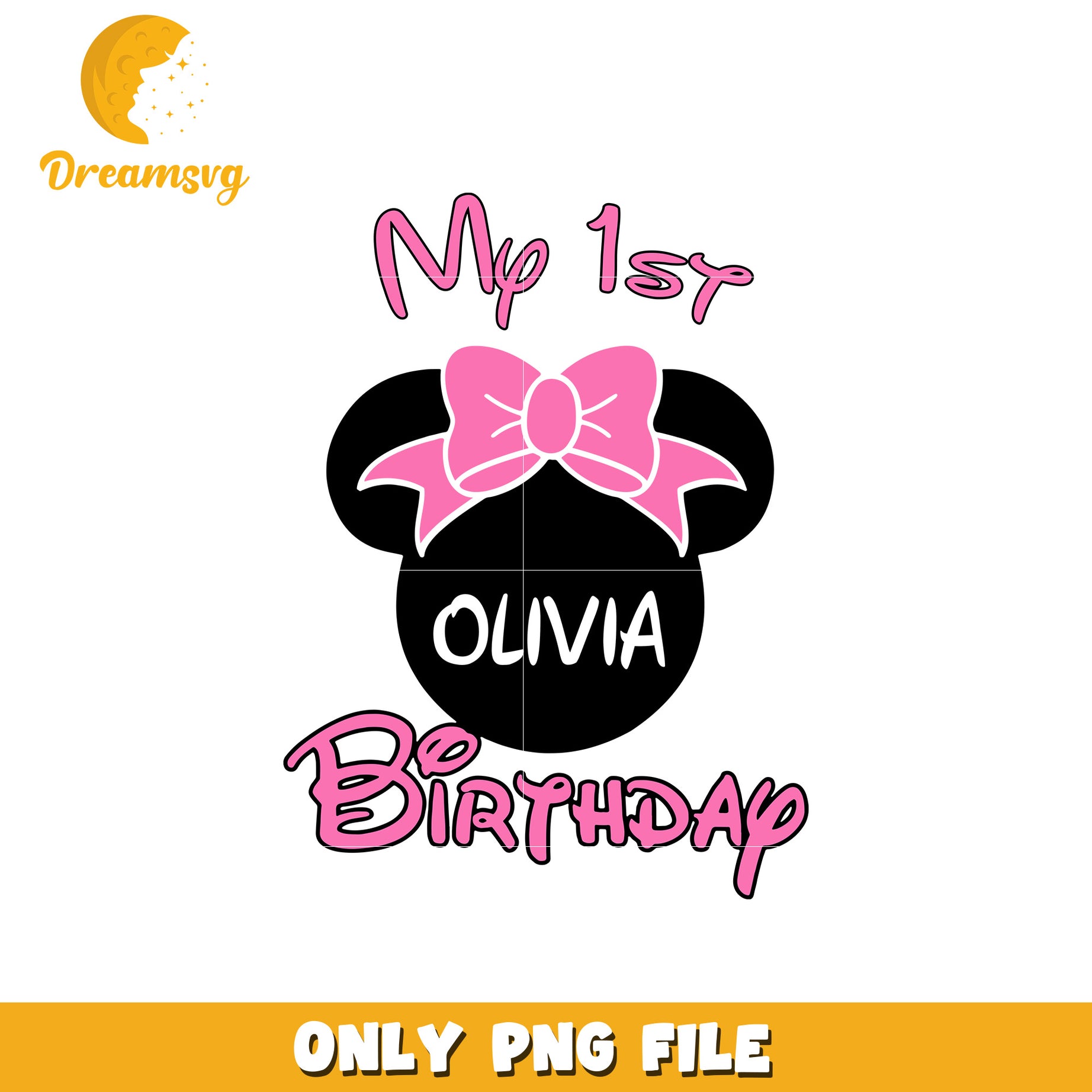 My 1st olivia birthday girl png