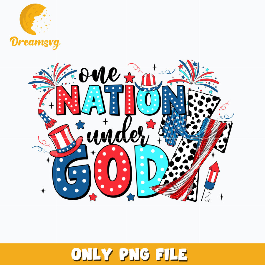 One nation under god design Png