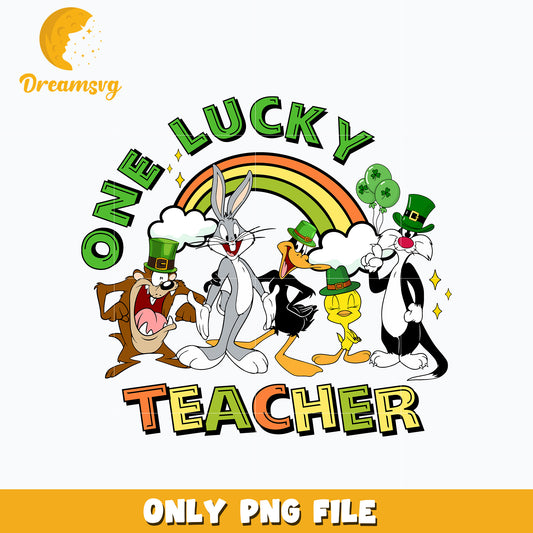 Looney Tunes one lucky teacher patrick's day Png