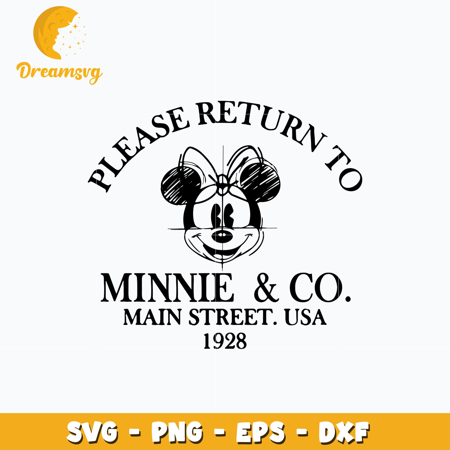 Please return to Minnie and Co svg