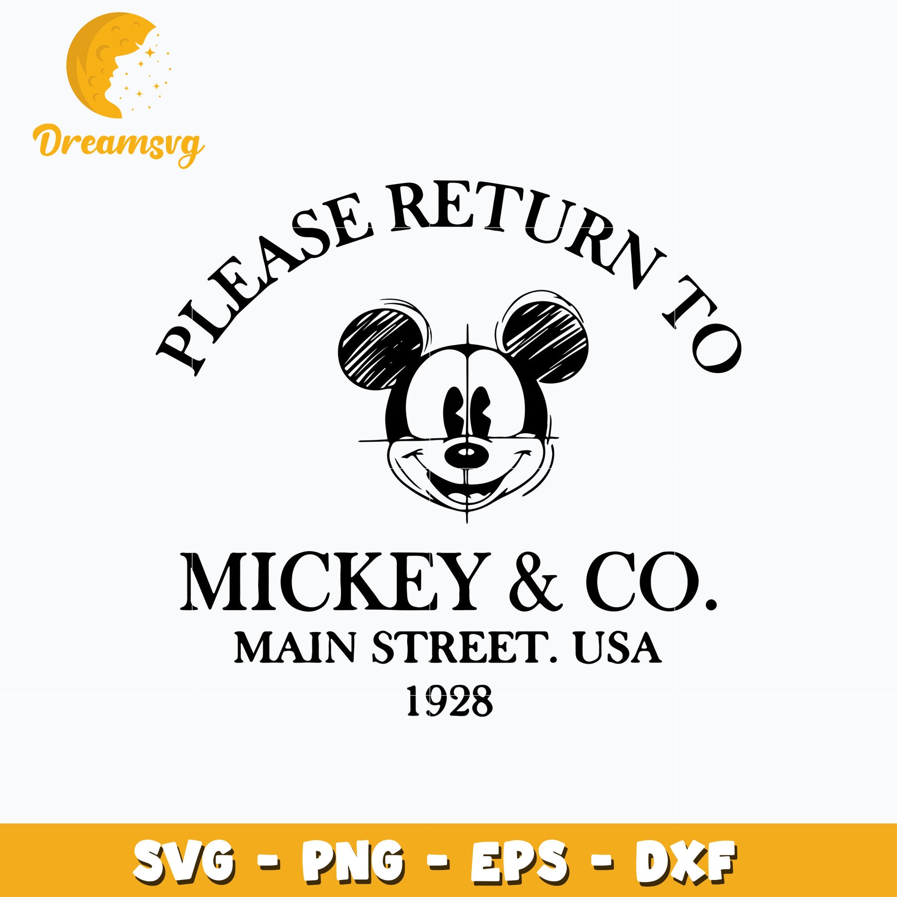 Please return to Mickey and Co svg