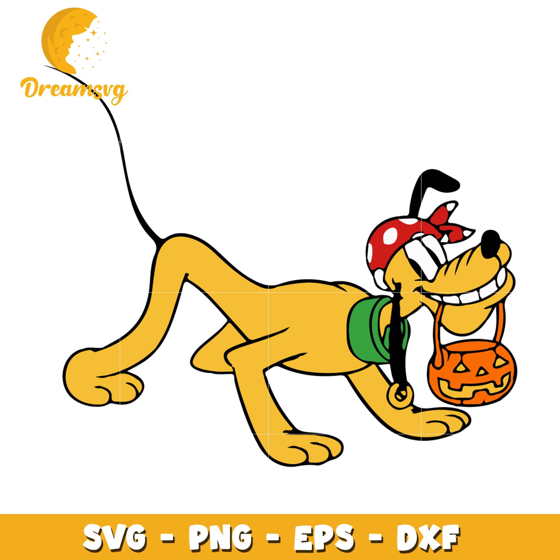 Pluto dog pumpkin svg, halloween svg