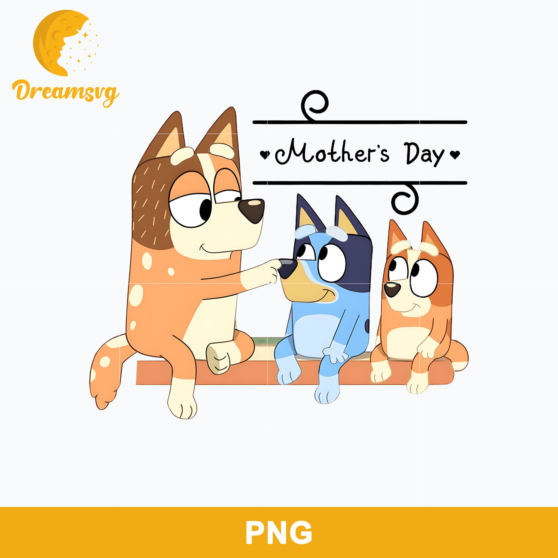 Bluey Mother's Day Png