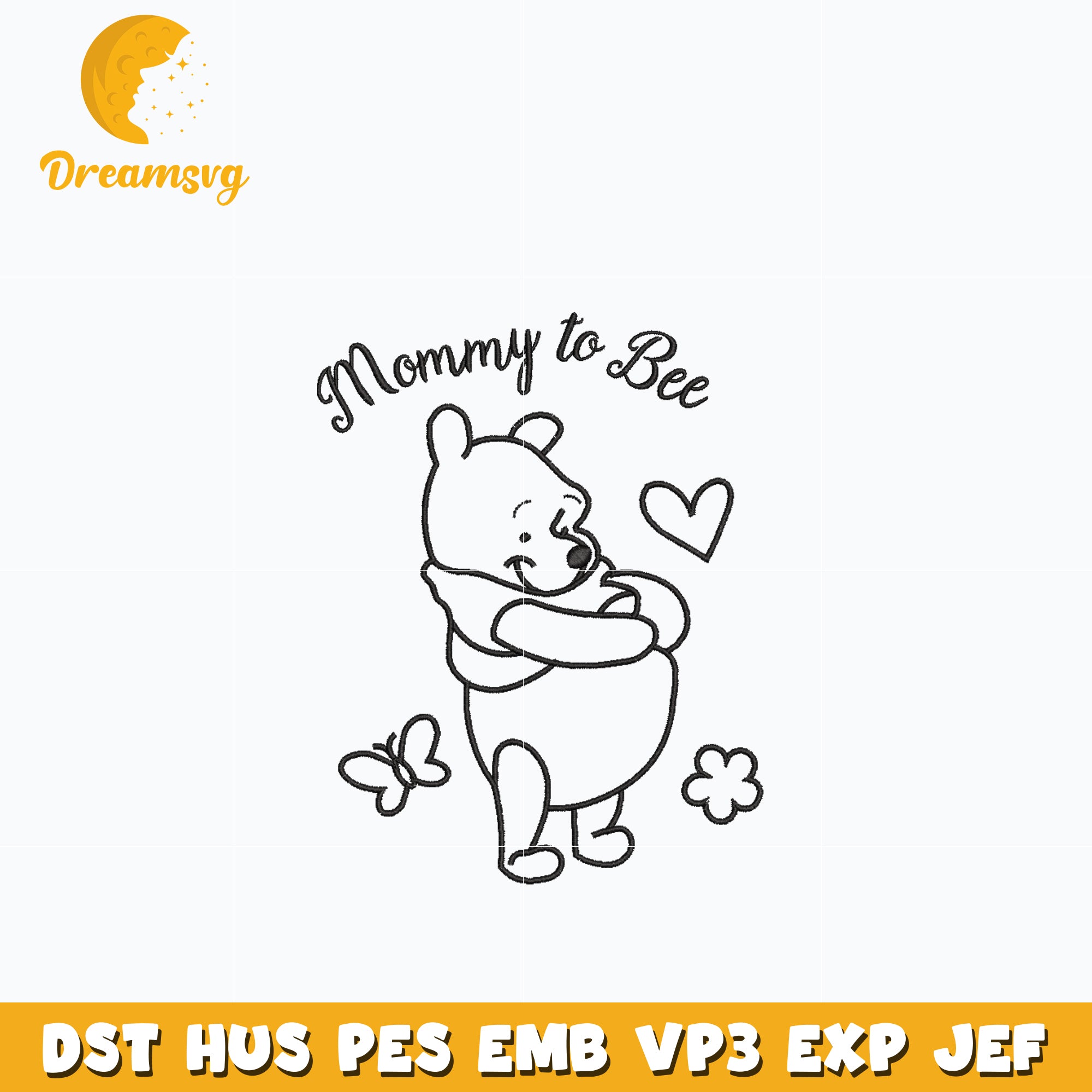 pooh-mom Winnie the Pooh Mom SVG PNG: I Love You Mama (digital Download