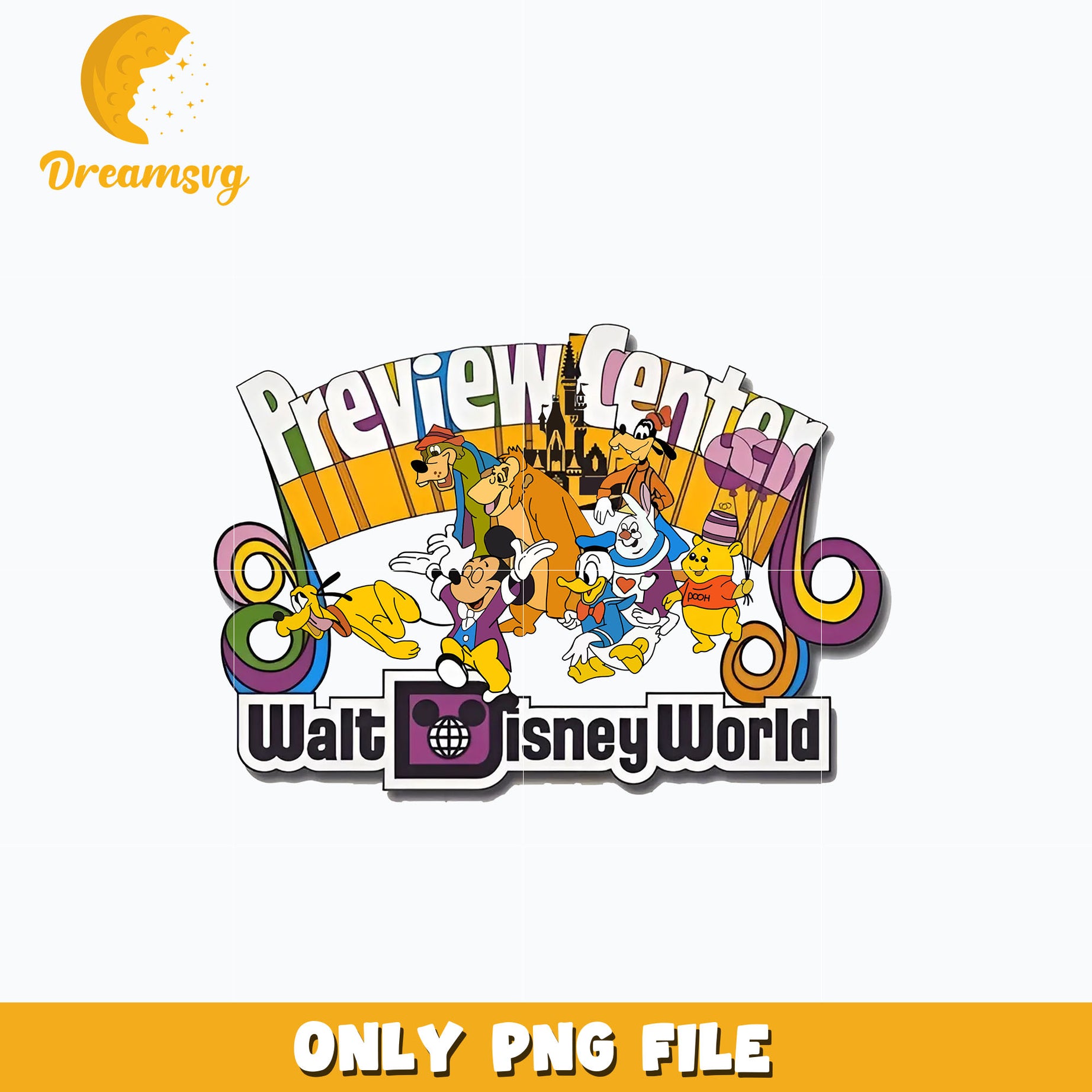 Walt Disney World png, digital download