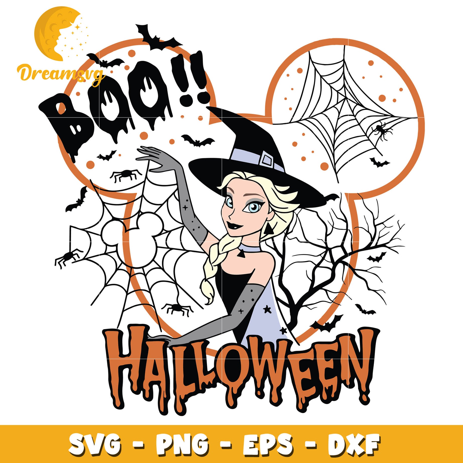 Frozen Elsa Princess Hallween Svg