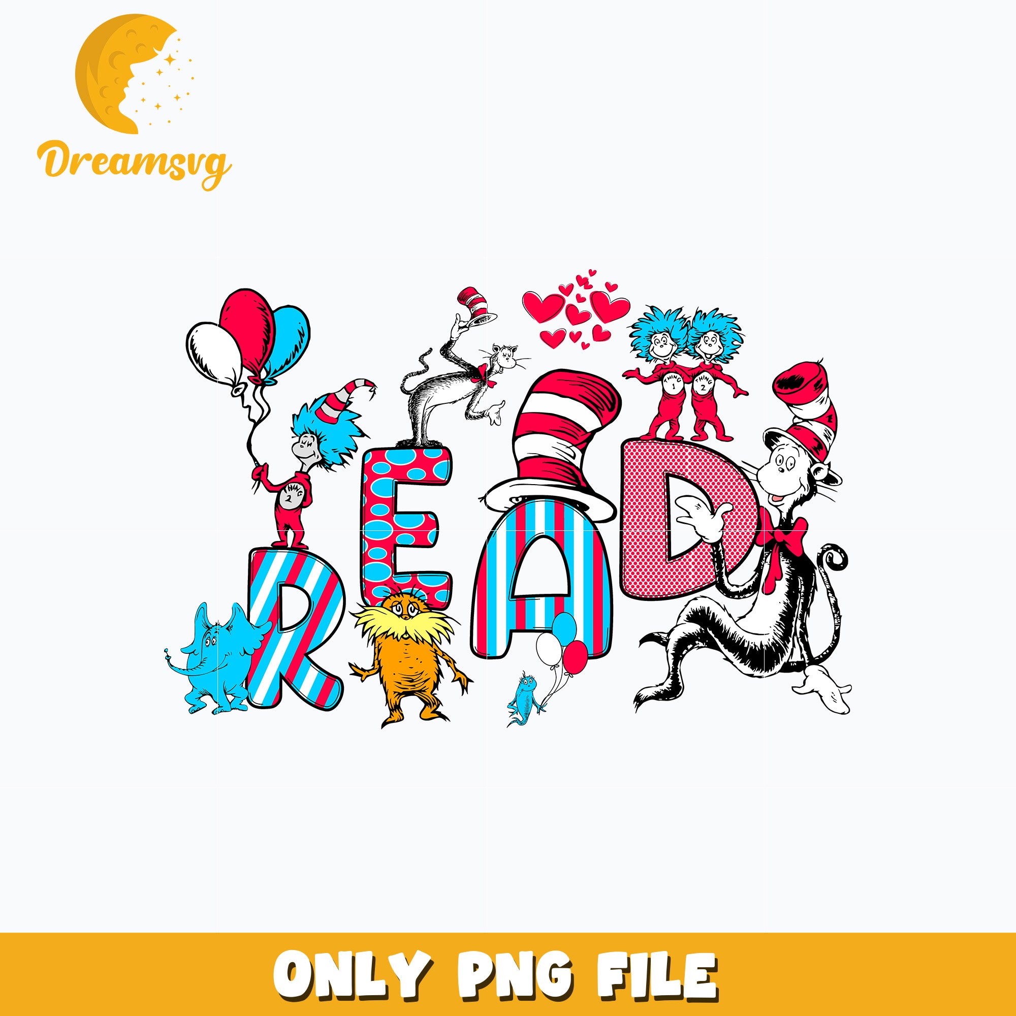 Dr Seuss Read Across America Png DreamSVG Store Dr seuss read across america png dreamsvg store