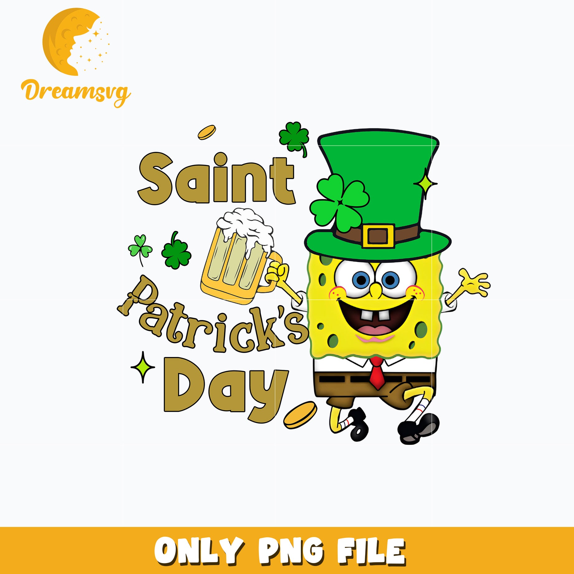 SpongeBob beer st. patrick's day Png