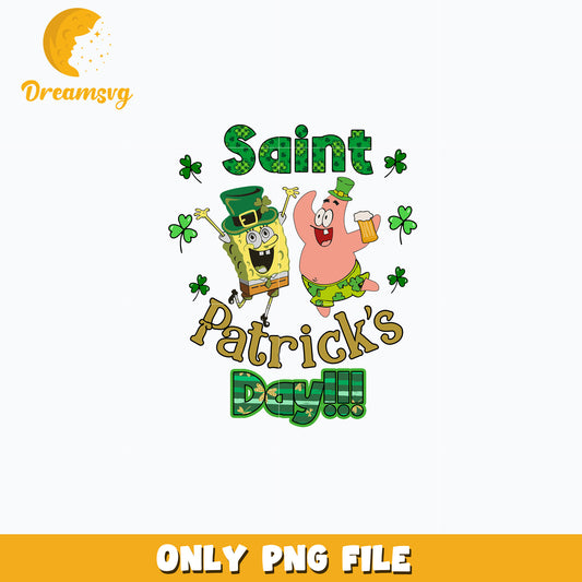 SpongeBob friends st. patrick's day Png