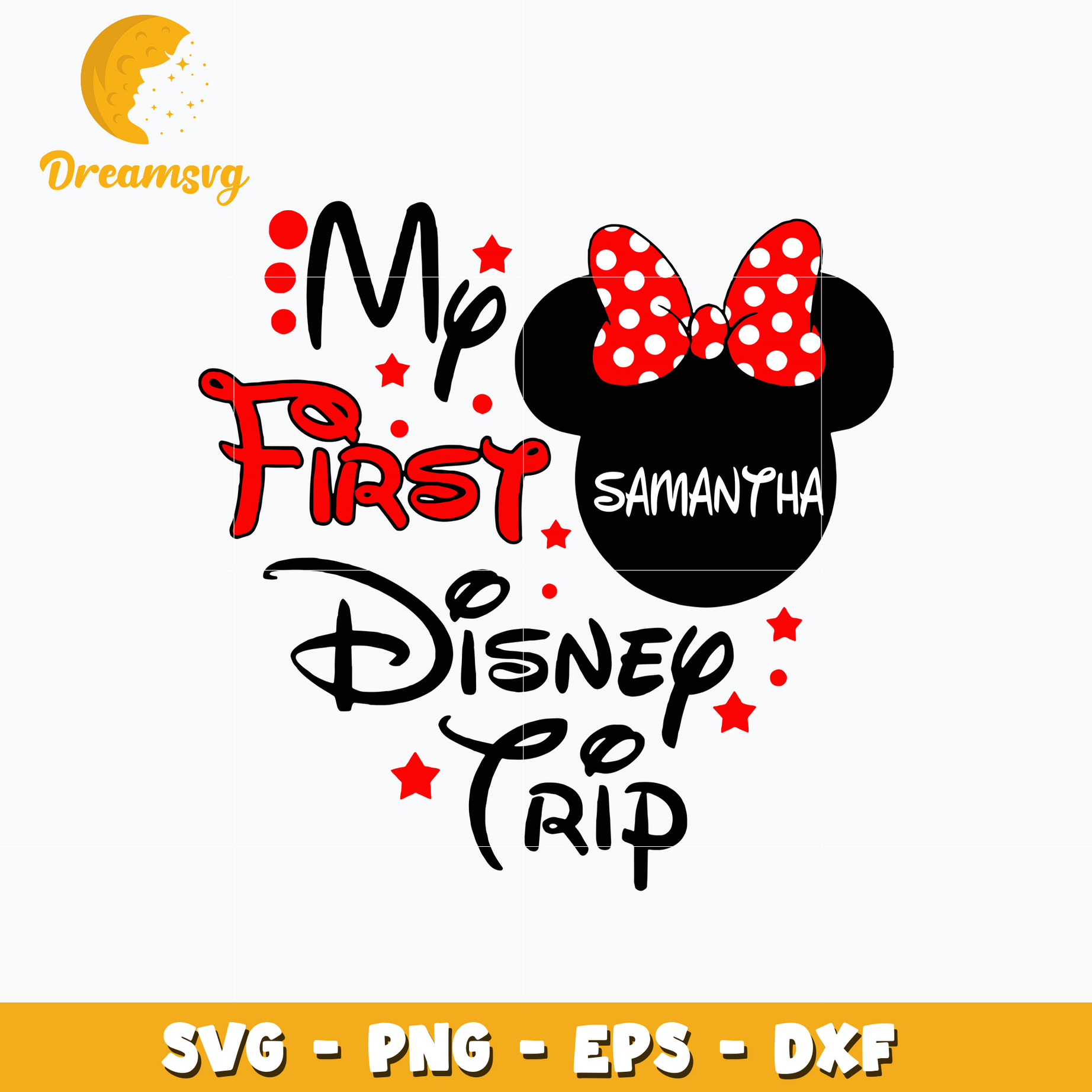 Minnie samantha my first disney trip svg – DreamSVG Store