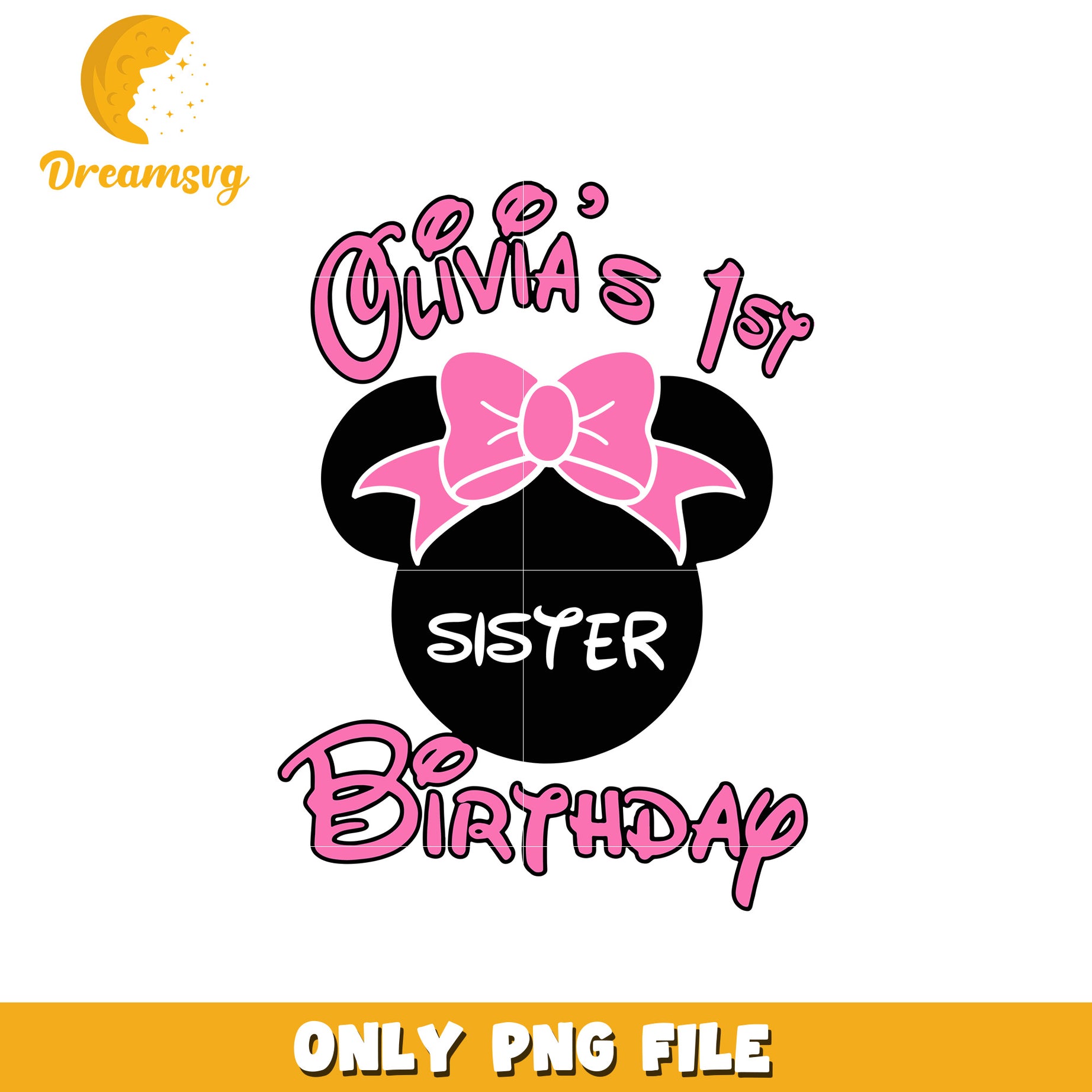 Minnie mouse sister birthday png