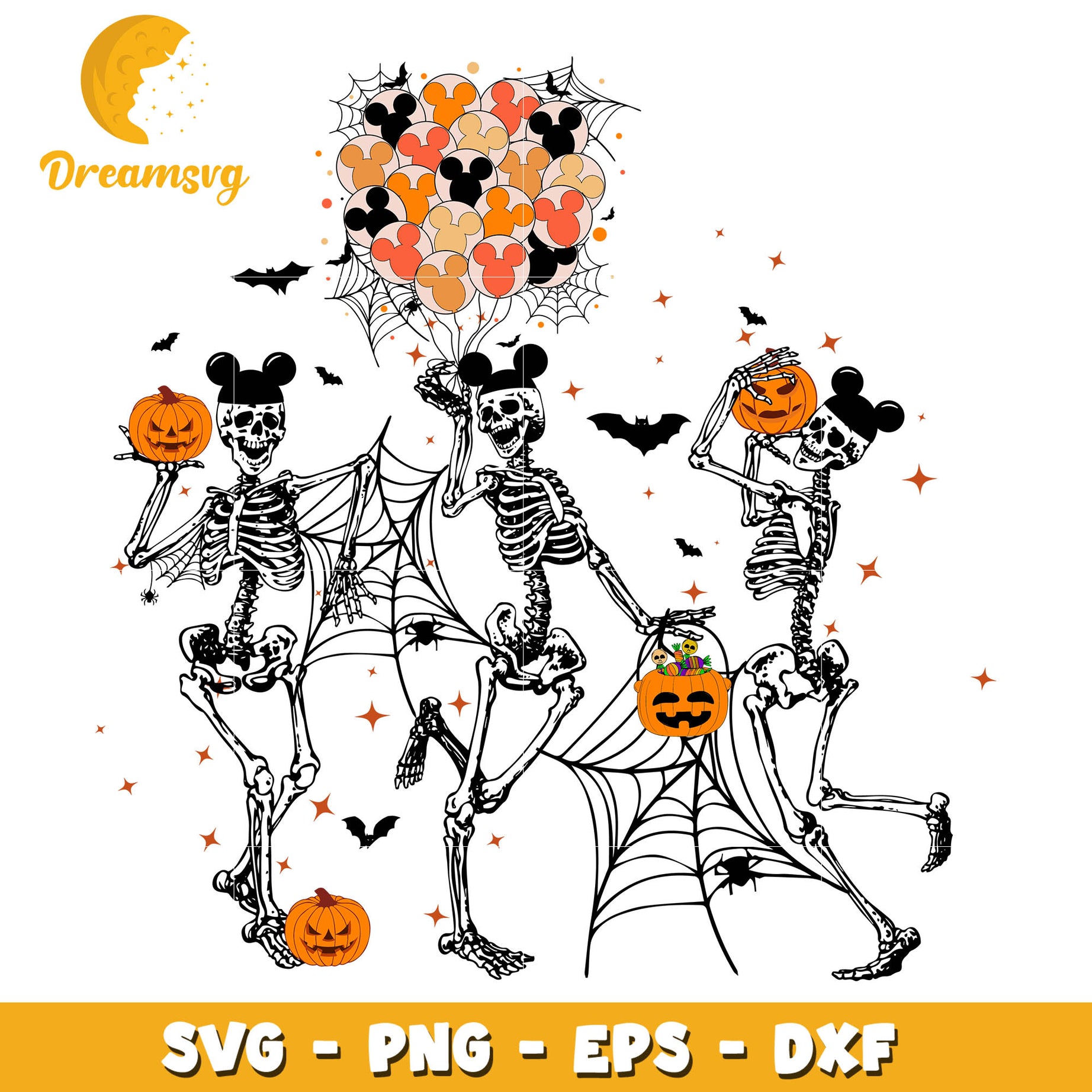 Skeleton halloween design svg