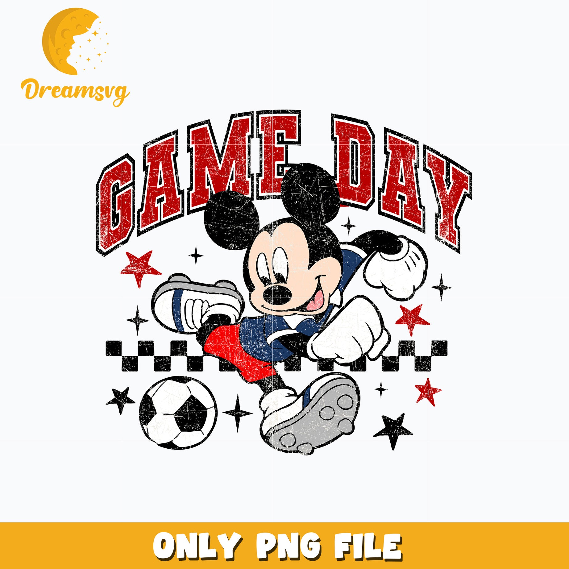 Mickey game day soccer png