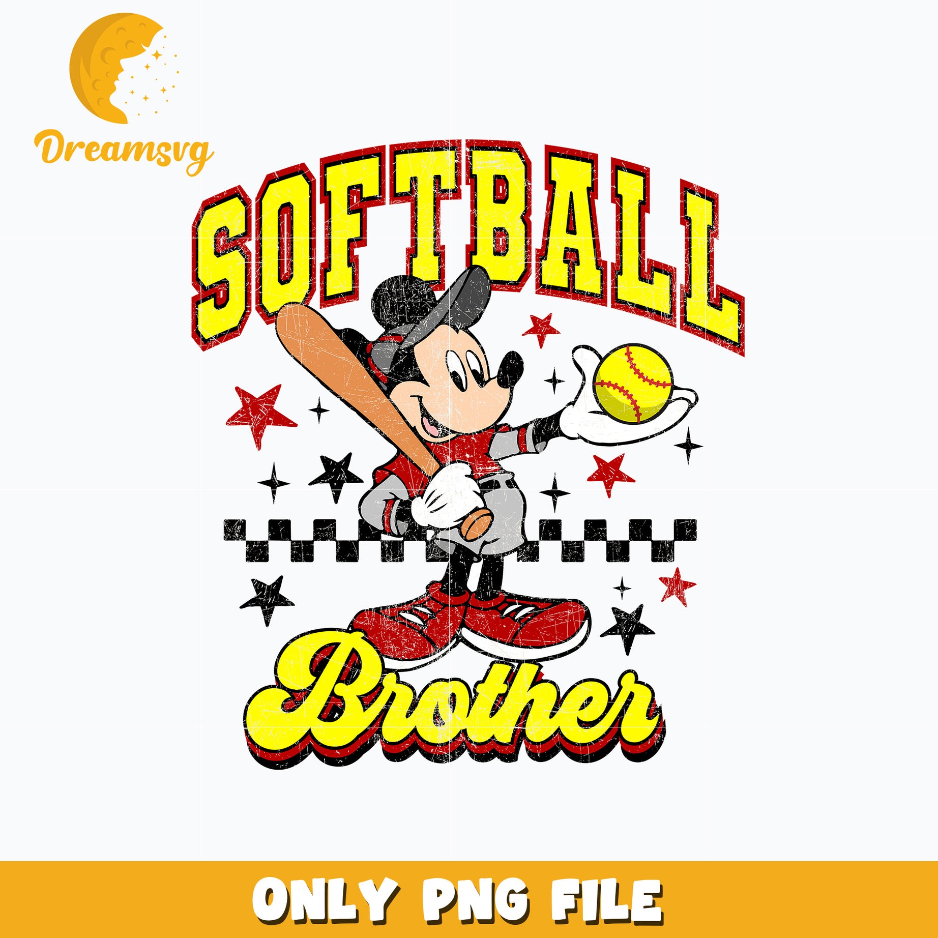 Mickey softball brother png