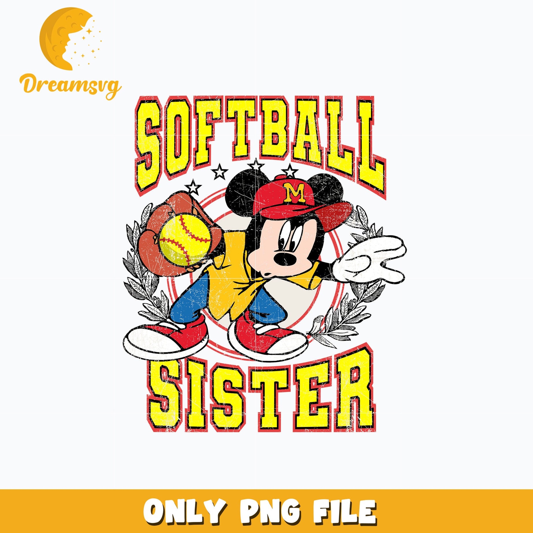 Mickey softball sister png