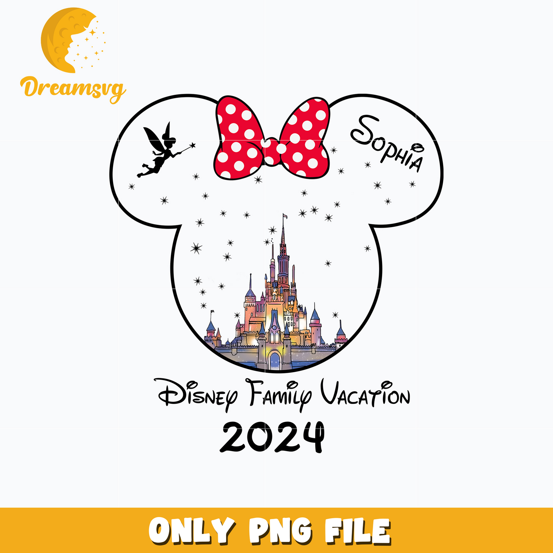 Sophia disney family vacation 2024 png